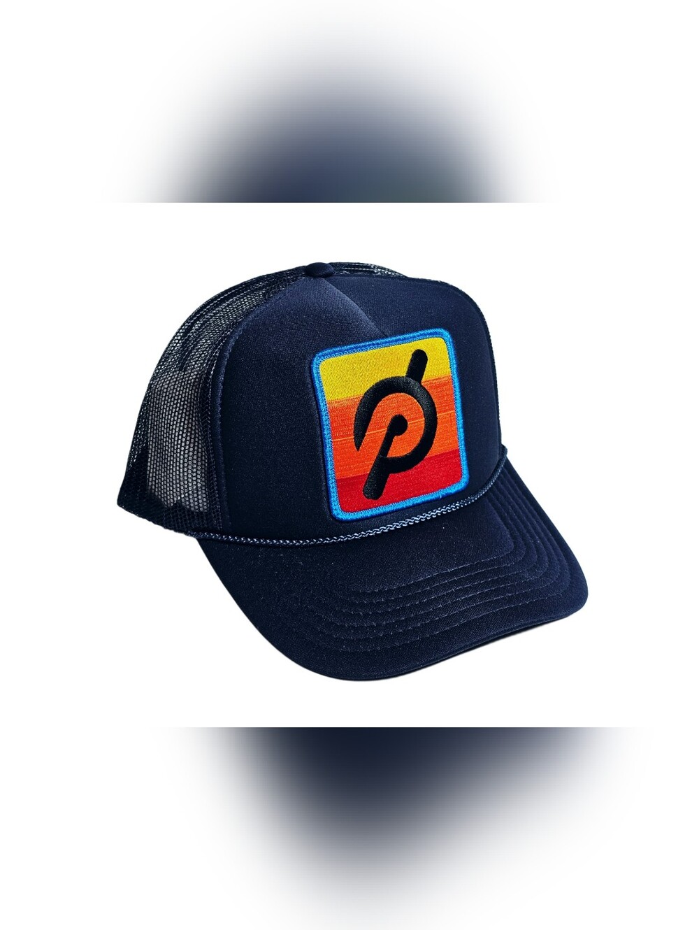 Peloton x Aviator Nation Trucker Hat Blue Sunset Patch Snapback Rope Cap New